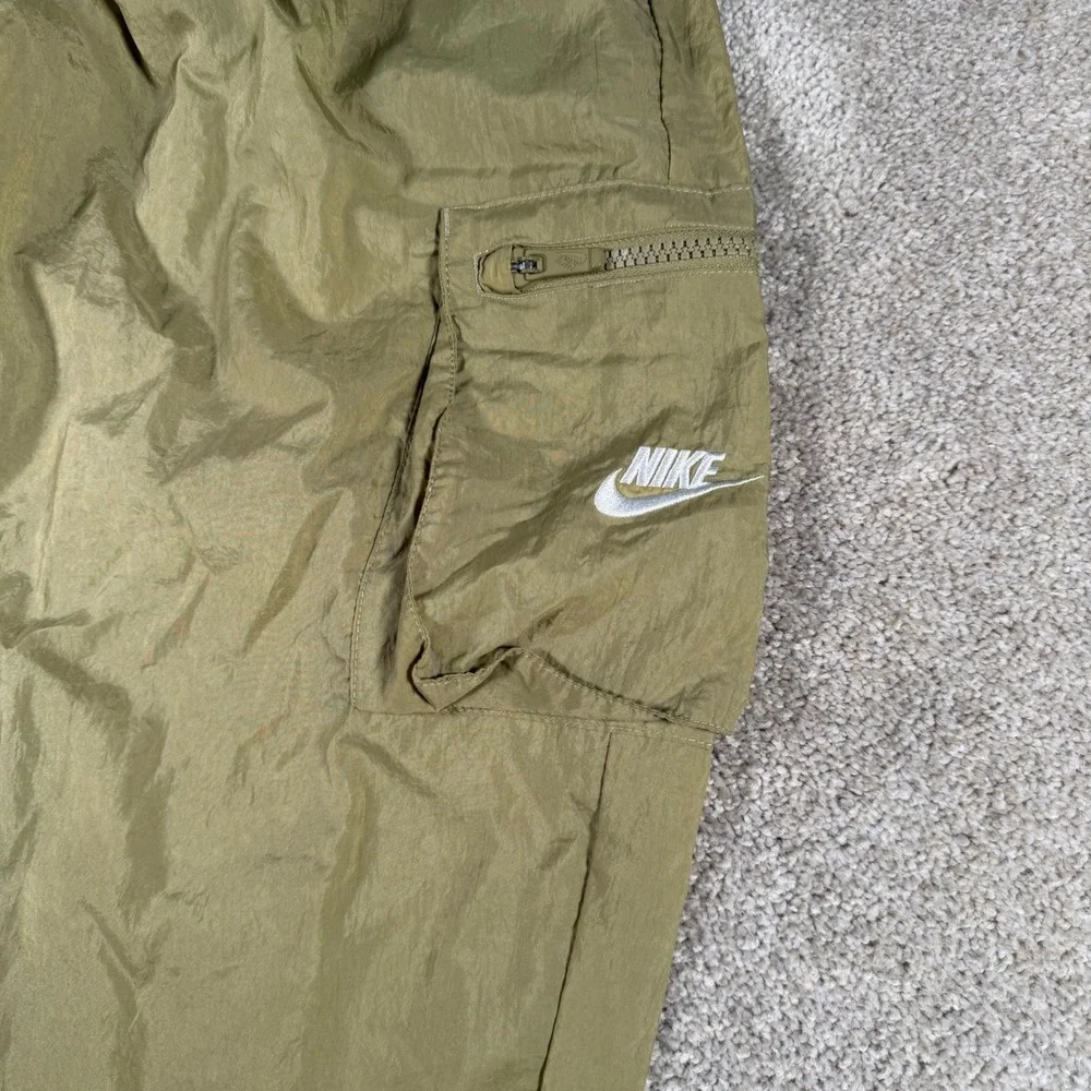 Nike Cargo Pants Kids Large (FITS 24x27) Olive Green Nylon‎ Joggers DD6285-276